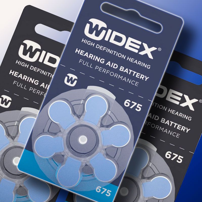 6 Piles per audiòfons WIDEX mod. 675